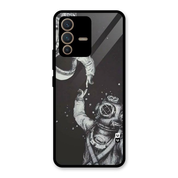 Space Meeting Glass Back Case for Vivo V23 5G