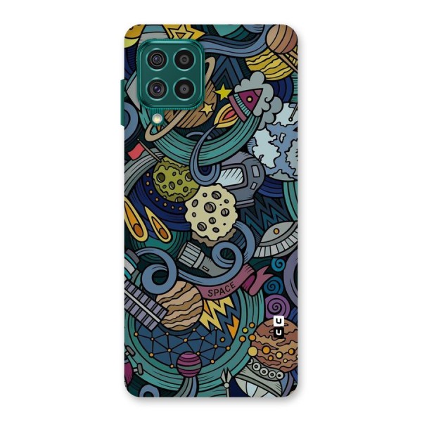 Space Pattern Blue Back Case for Galaxy F62