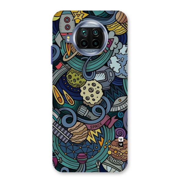 Space Pattern Blue Back Case for Mi 10i