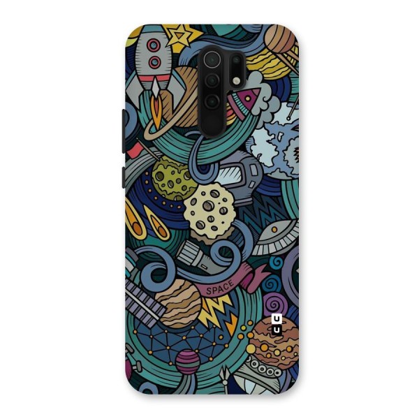 Space Pattern Blue Back Case for Poco M2