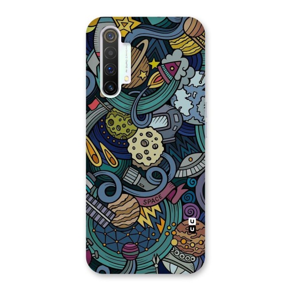 Space Pattern Blue Back Case for Realme X3 SuperZoom