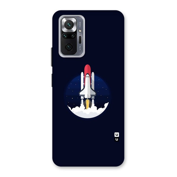 Space Rocket Minimal Back Case for Redmi Note 10 Pro