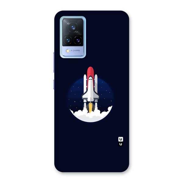 Space Rocket Minimal Back Case for Vivo V21 5G