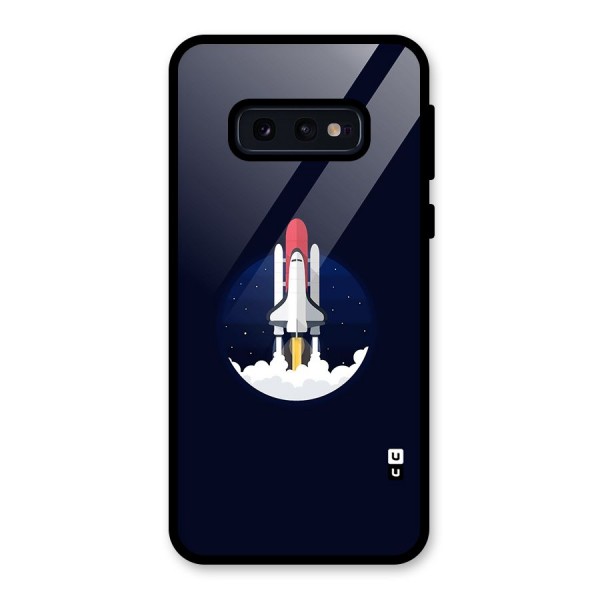 Space Rocket Minimal Glass Back Case for Galaxy S10e