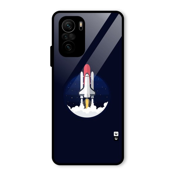 Space Rocket Minimal Glass Back Case for Mi 11x