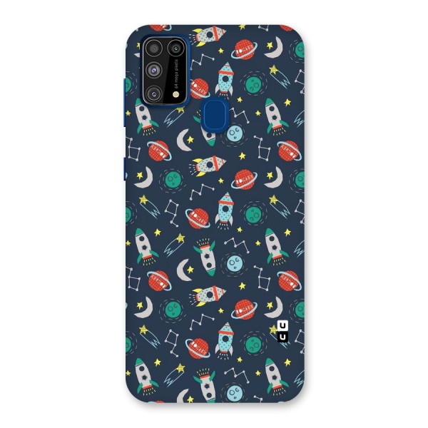 Space Rocket Pattern Back Case for Galaxy F41