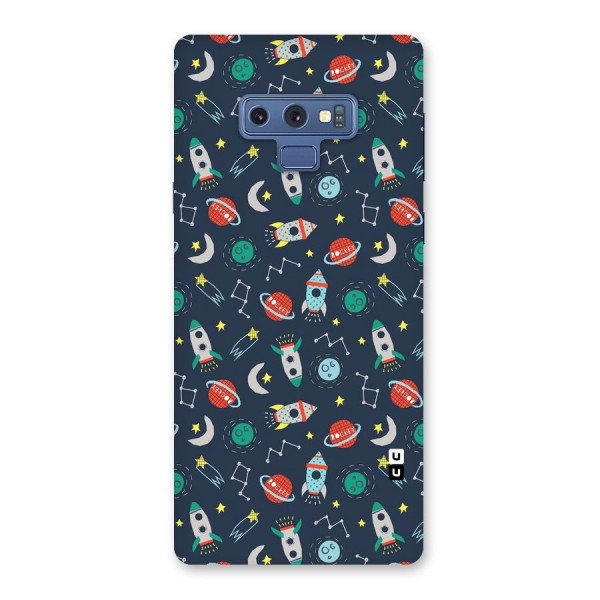 Space Rocket Pattern Back Case for Galaxy Note 9