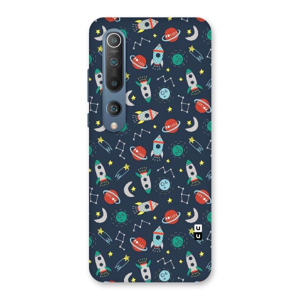 Space Rocket Pattern Back Case for Mi 10