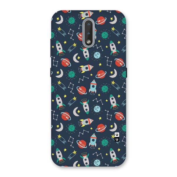 Space Rocket Pattern Back Case for Nokia 2.3