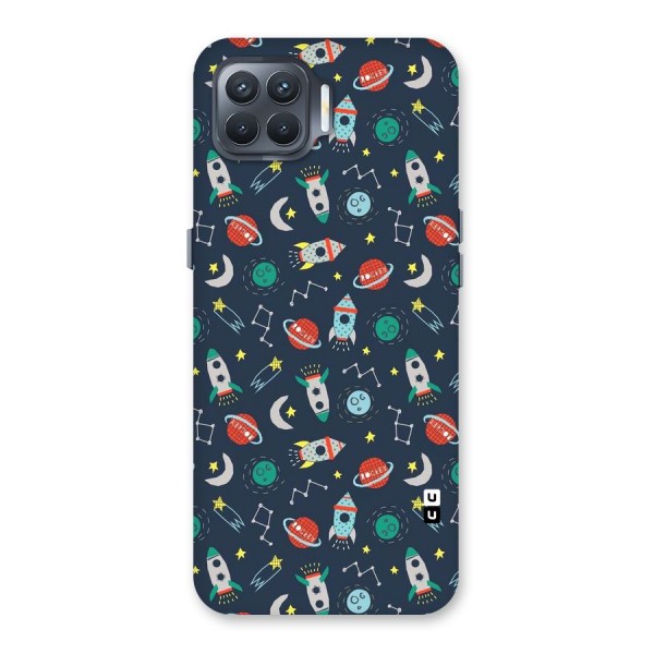 Space Rocket Pattern Back Case for Oppo F17 Pro