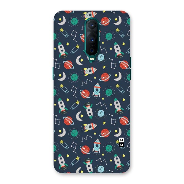 Space Rocket Pattern Back Case for Oppo R17 Pro