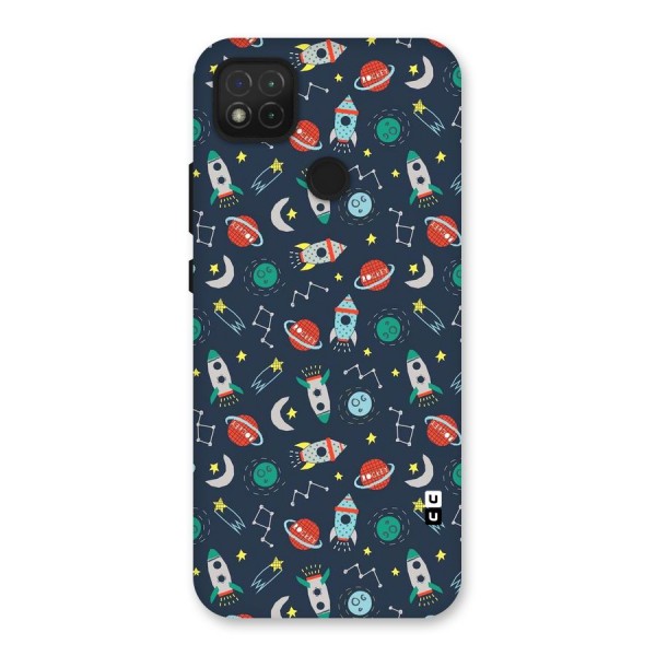 Space Rocket Pattern Back Case for Redmi 9C