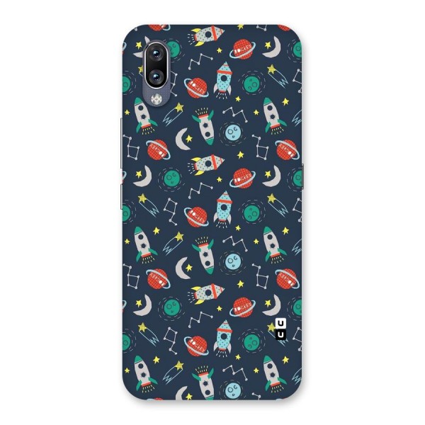 Space Rocket Pattern Back Case for Vivo NEX