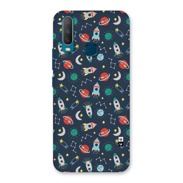 Space Rocket Pattern Back Case for Vivo U10