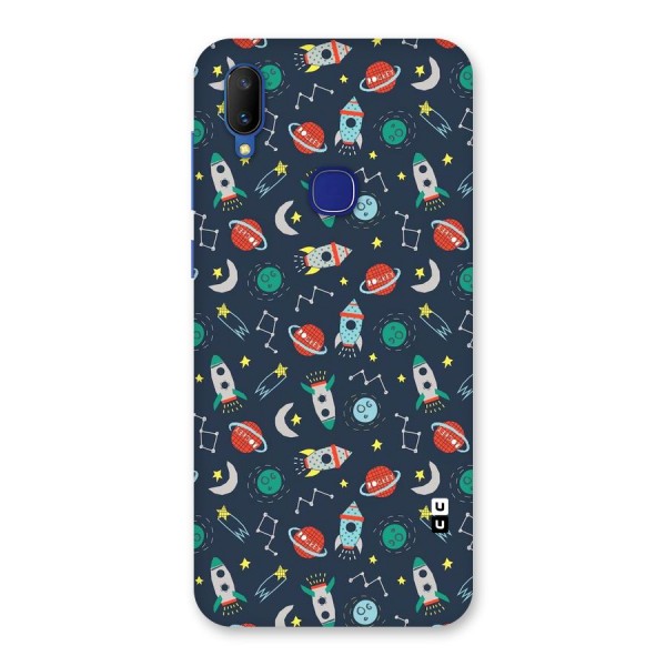 Space Rocket Pattern Back Case for Vivo V11