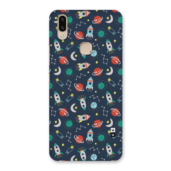 Space Rocket Pattern Back Case for Vivo V9