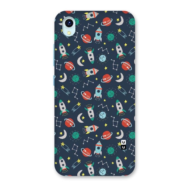 Space Rocket Pattern Back Case for Vivo Y1s