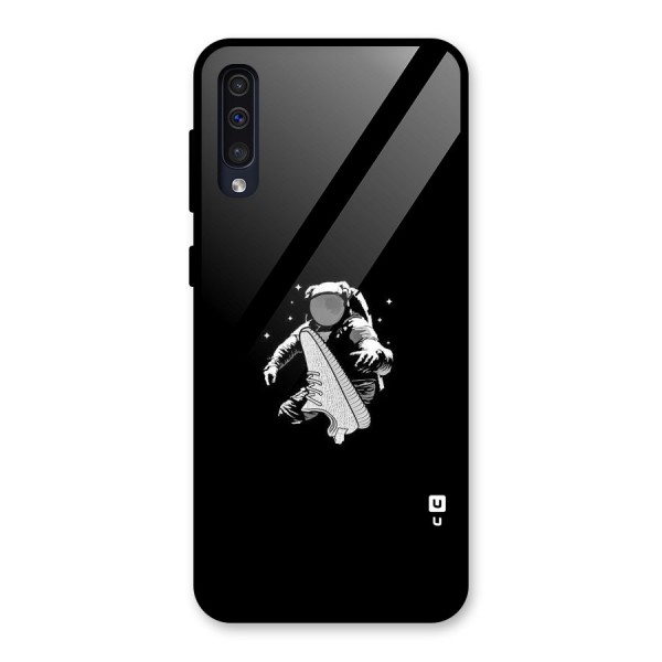 Space Shoe Glass Back Case for Galaxy A50s