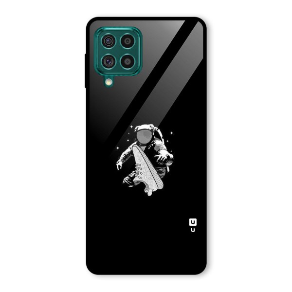 Space Shoe Glass Back Case for Galaxy F62