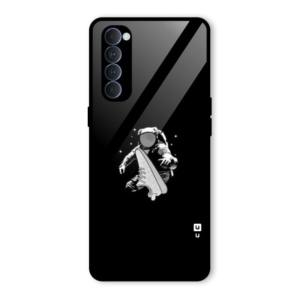 Space Shoe Glass Back Case for Oppo Reno4 Pro