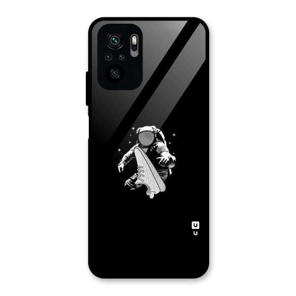 Space Shoe Glass Back Case for Redmi Note 10