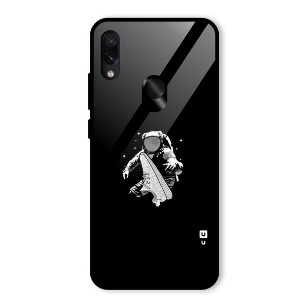 Space Shoe Glass Back Case for Redmi Note 7