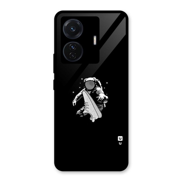 Space Shoe Glass Back Case for Vivo T1 Pro