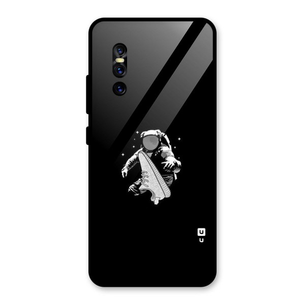 Space Shoe Glass Back Case for Vivo V15 Pro