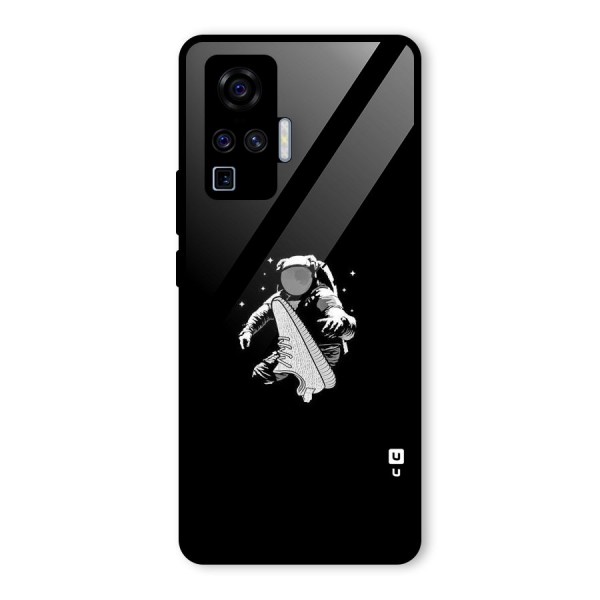 Space Shoe Glass Back Case for Vivo X50 Pro