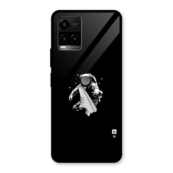 Space Shoe Glass Back Case for Vivo Y21 2021