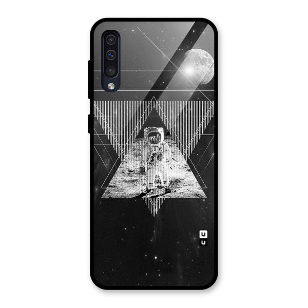 Space Triangle Abstract Glass Back Case for Galaxy A50s