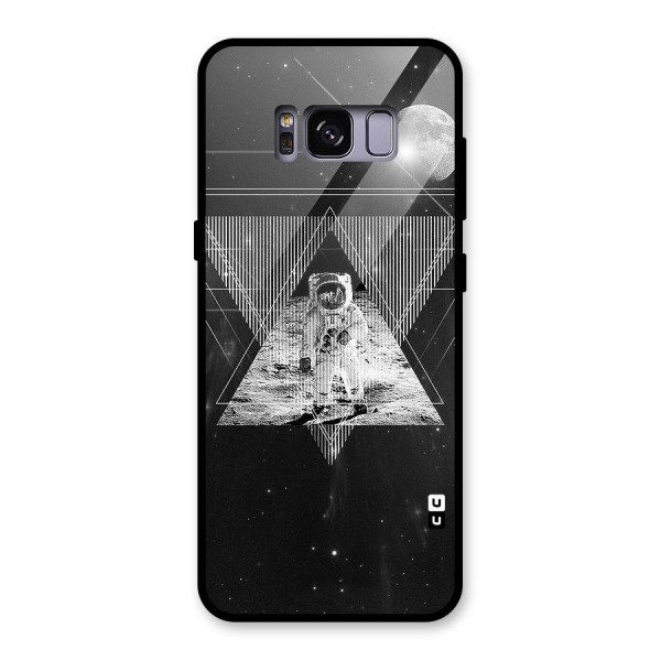 Space Triangle Abstract Glass Back Case for Galaxy S8