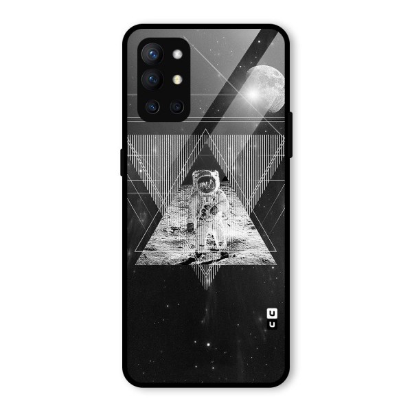 Space Triangle Abstract Glass Back Case for OnePlus 9R