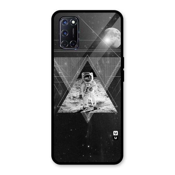 Space Triangle Abstract Glass Back Case for Oppo A52