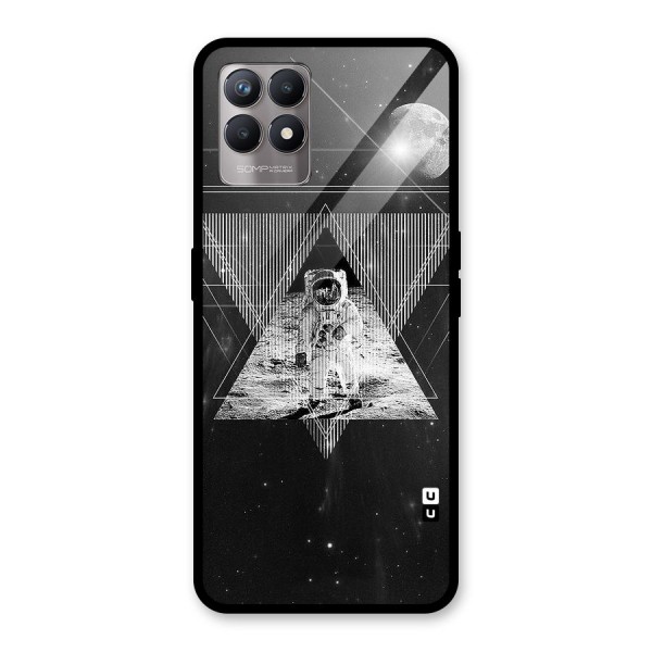 Space Triangle Abstract Glass Back Case for Realme 8i