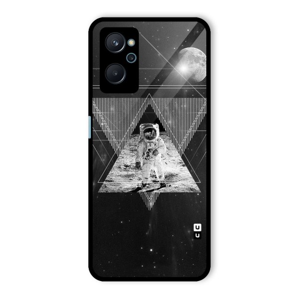 Space Triangle Abstract Glass Back Case for Realme 9i