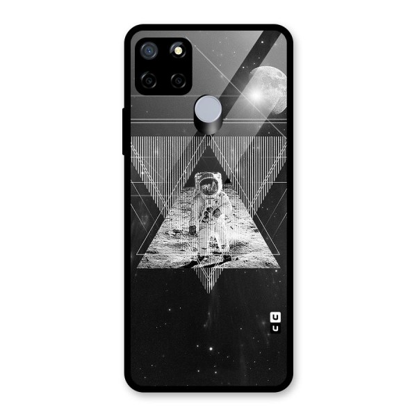 Space Triangle Abstract Glass Back Case for Realme C15