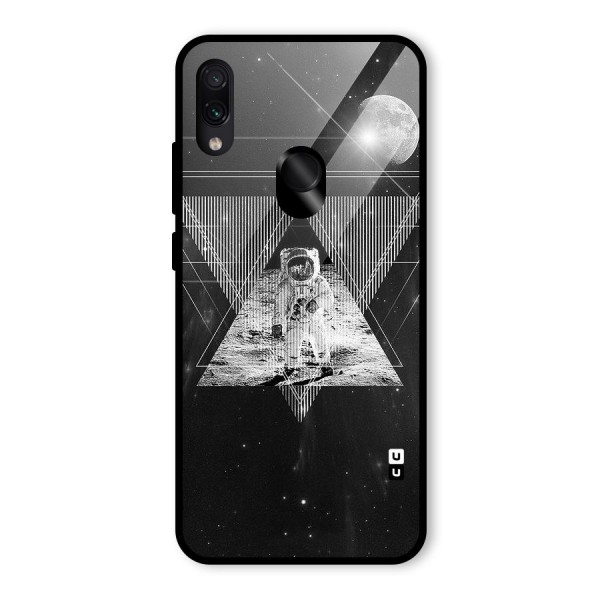 Space Triangle Abstract Glass Back Case for Redmi Note 7S