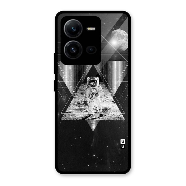 Space Triangle Abstract Glass Back Case for Vivo V25