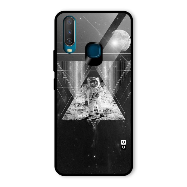 Space Triangle Abstract Glass Back Case for Vivo Y12