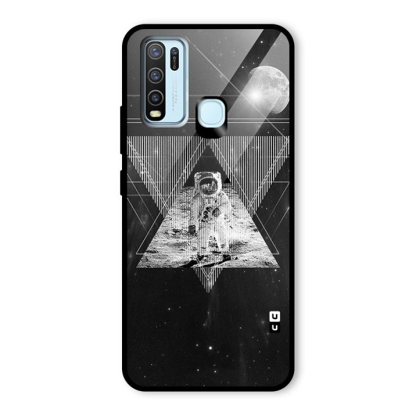 Space Triangle Abstract Glass Back Case for Vivo Y30