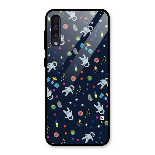 Spaceman Dance Glass Back Case for Galaxy A50s