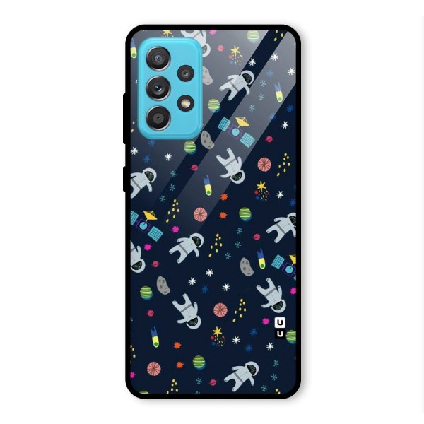 Spaceman Dance Glass Back Case for Galaxy A52s 5G