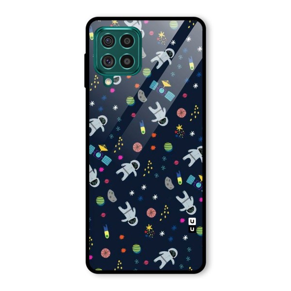 Spaceman Dance Glass Back Case for Galaxy F62