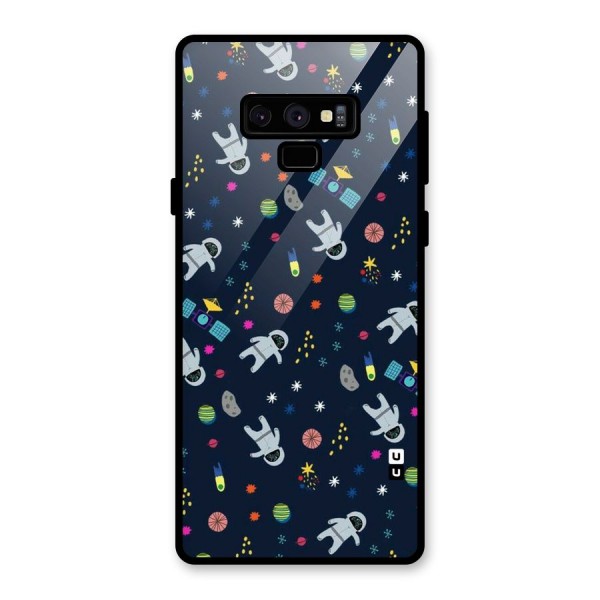 Spaceman Dance Glass Back Case for Galaxy Note 9