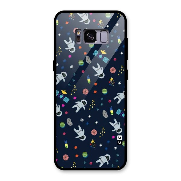 Spaceman Dance Glass Back Case for Galaxy S8