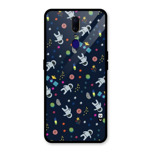 Spaceman Dance Glass Back Case for Oppo F11