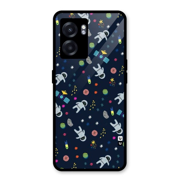 Spaceman Dance Glass Back Case for Oppo K10 (5G)