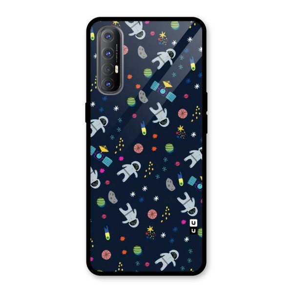 Spaceman Dance Glass Back Case for Oppo Reno3 Pro