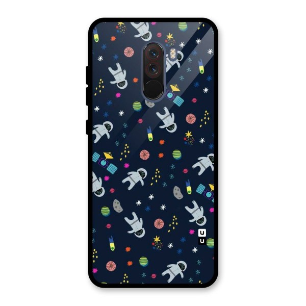 Spaceman Dance Glass Back Case for Poco F1